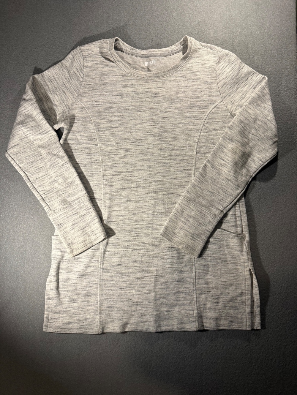 Duluth Trading Co. Women's Long Sleeve Heather Gray Shirt Size Small
